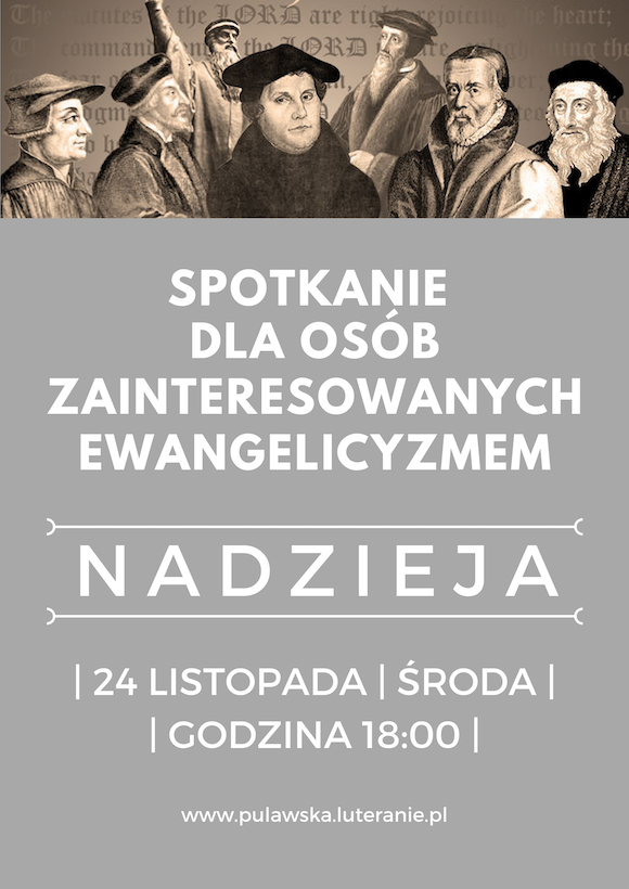 24.11.2021 Spotkanie osób zainteresowanych ewangelicyzmem